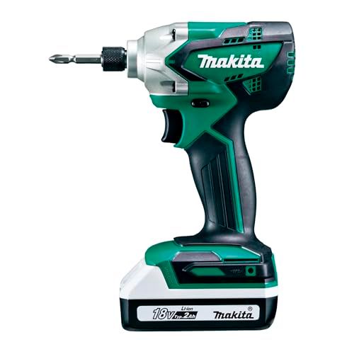 迅速に発送 マキタ Makita 充電式インパクトドライバ 18 V 2 Ah バッテリ2本 充電器 ケース付 e 0 b 0793 a