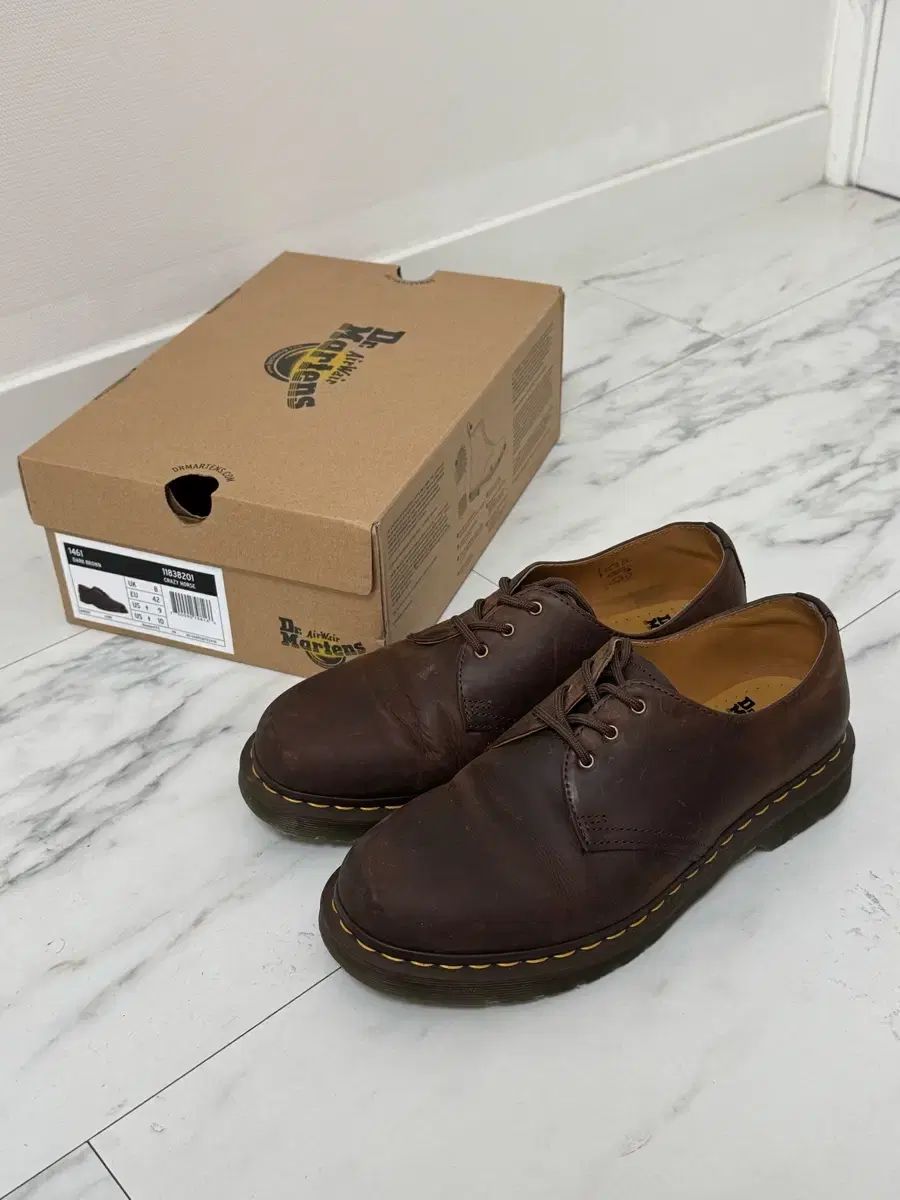 ドクターマーチン クレイジーホース DARK ブラウン uk 8 270