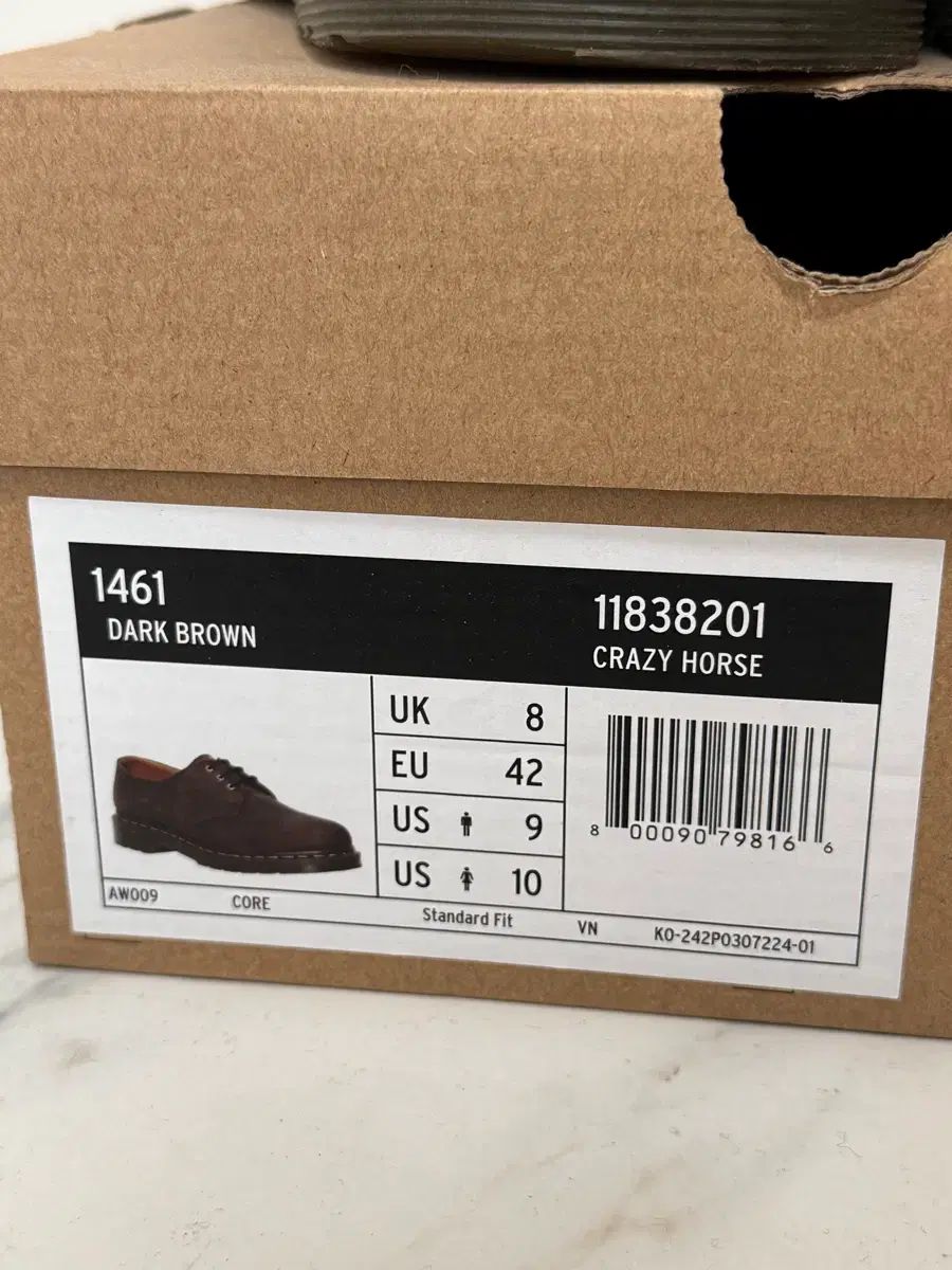  ドクターマーチン クレイジーホース DARK ブラウン uk 8 270 薄手ニット ローファー ブーツ 革靴