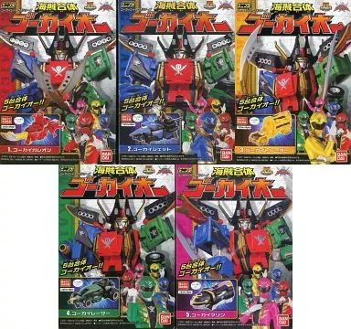 中古】食玩 プラモデル 全5種セット 「ミニプラ 海賊戦隊