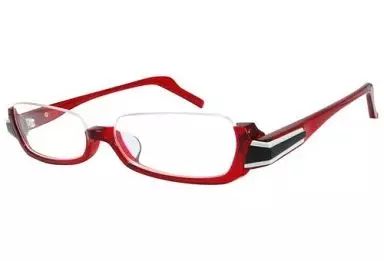 アクセサリー 非金属 キャラクター レンズ度無し レプカ 赤縁メガネ ファンタシースターオンライン2