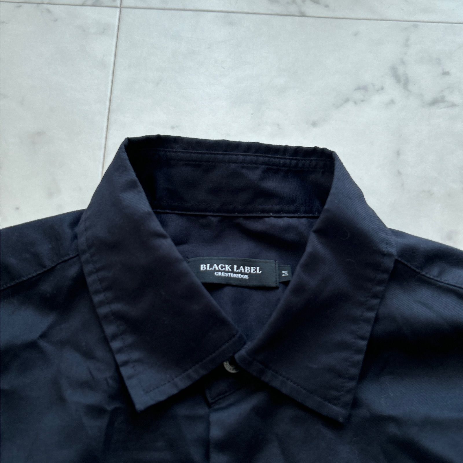 ブラックレーベルクレストブリッジ シャツ ブラック Mサイズ 長袖 美品