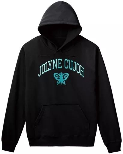 中古】アウターウェア 空条徐倫 箔プリントパーカー ブラック メンズS