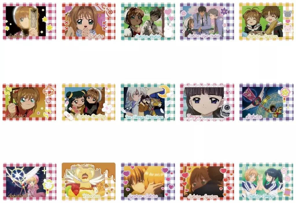 キャラカード 全15種セット カードキャプターさくら 25周年 フォト風クリアカード