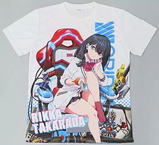 衣類 宝多六花 ゲーミングチェアver フルグラフィックTシャツ ホワイト フリーサイズ SSSS GRIDMAN ヴィレッジヴァンガード