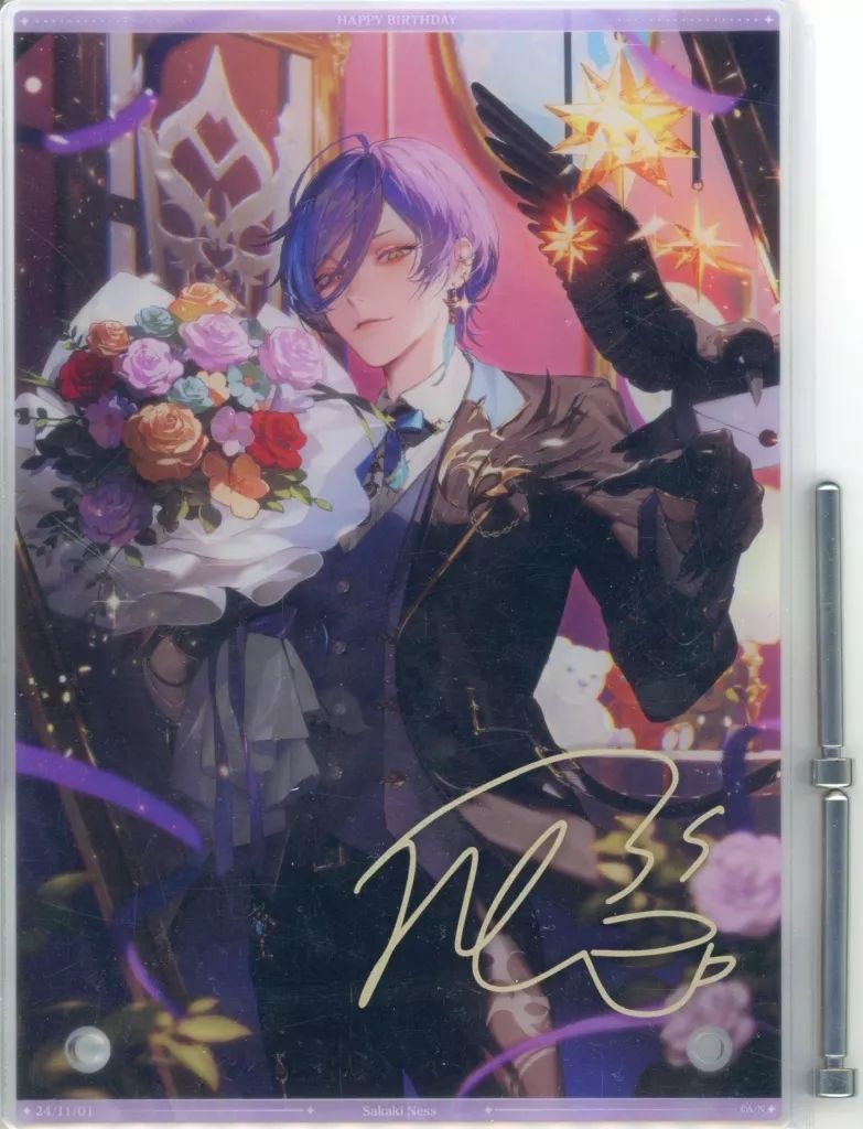 雑貨 榊ネス A 5アクリルパネル 複製直筆サイン入り バーチャルYouTuber にじさんじ 2025