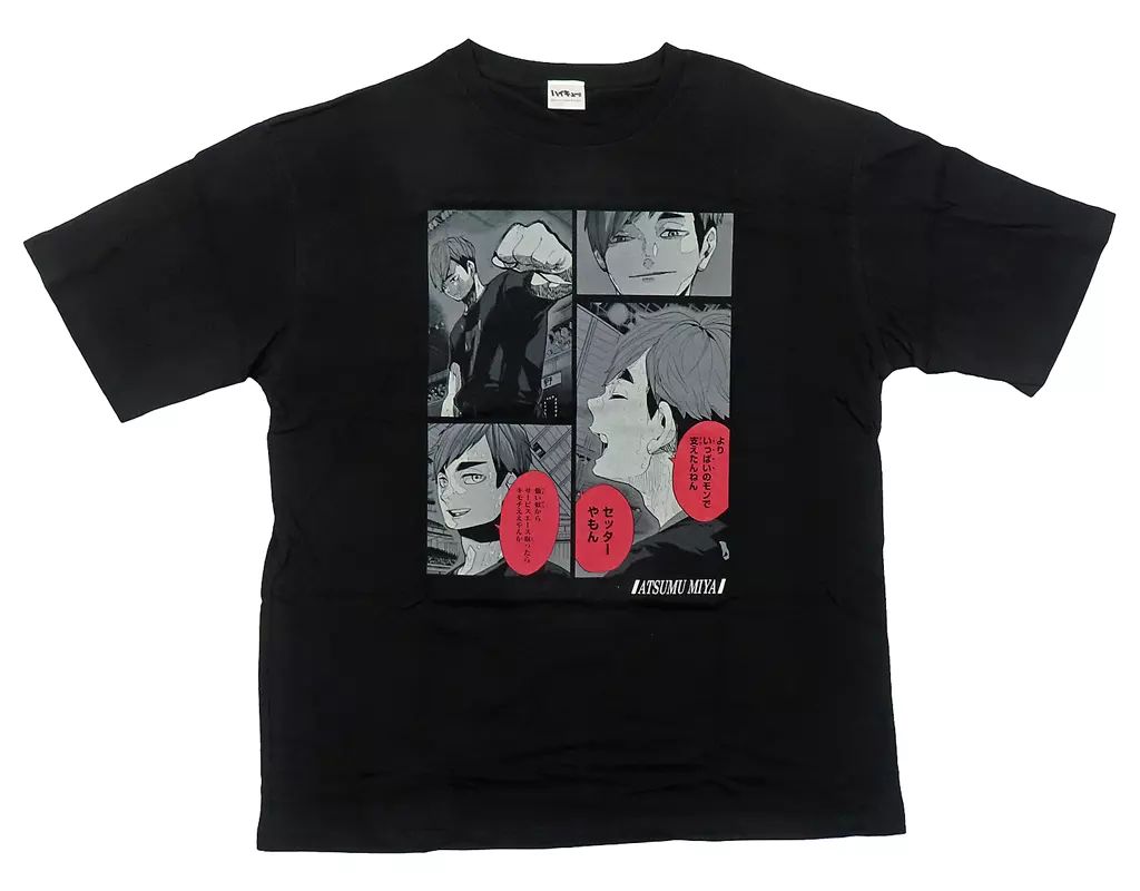 宮侑 ビッグシルエット Tシャツ HEROES 中古】Tシャツ 宮侑 ビッグシルエットTシャツ“HEROES”(2023) ブラック