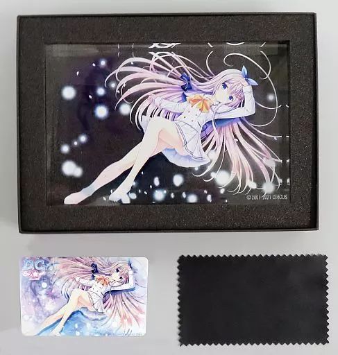 置物 装飾品 鷺澤有里栖 アクリルオーナメント クリーナー＆原画プラカード付き D C 20 th ～ダ カーポ20周年～ 萌えゲーフェスタ2021 DMM FANZA SUMMERグッズ