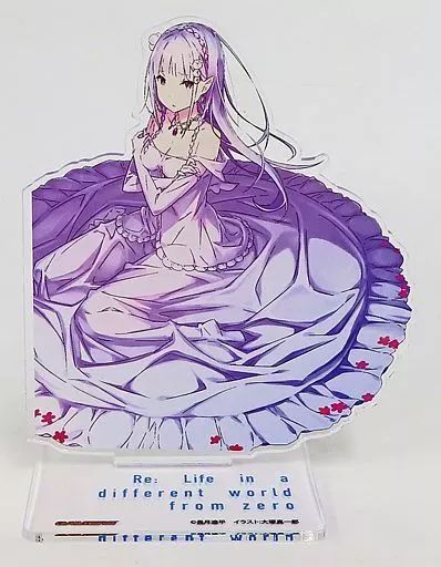 アクリルスタンド アクリルパネル エミリア オリジナルアクリルスタンド ライトノベル Re ゼロから始める異世界生活 第30巻 ゲーマーズ 版 同梱特典