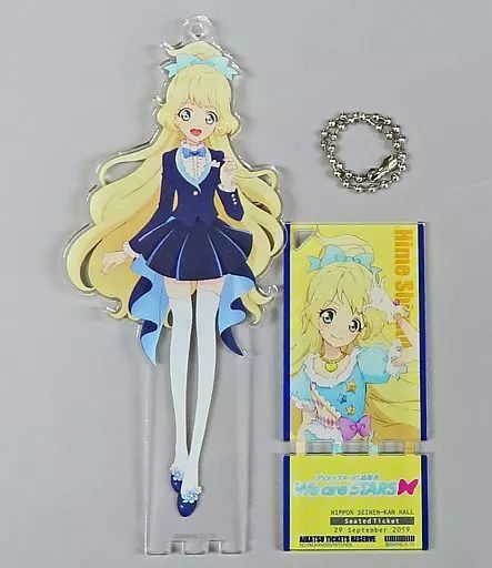 アイカツ メモリアルスタンドキーホルダー 白鳥 ひめ 中古】雑貨 白鳥ひめ(We are STARS ver.) アクリルバッジスタンド
