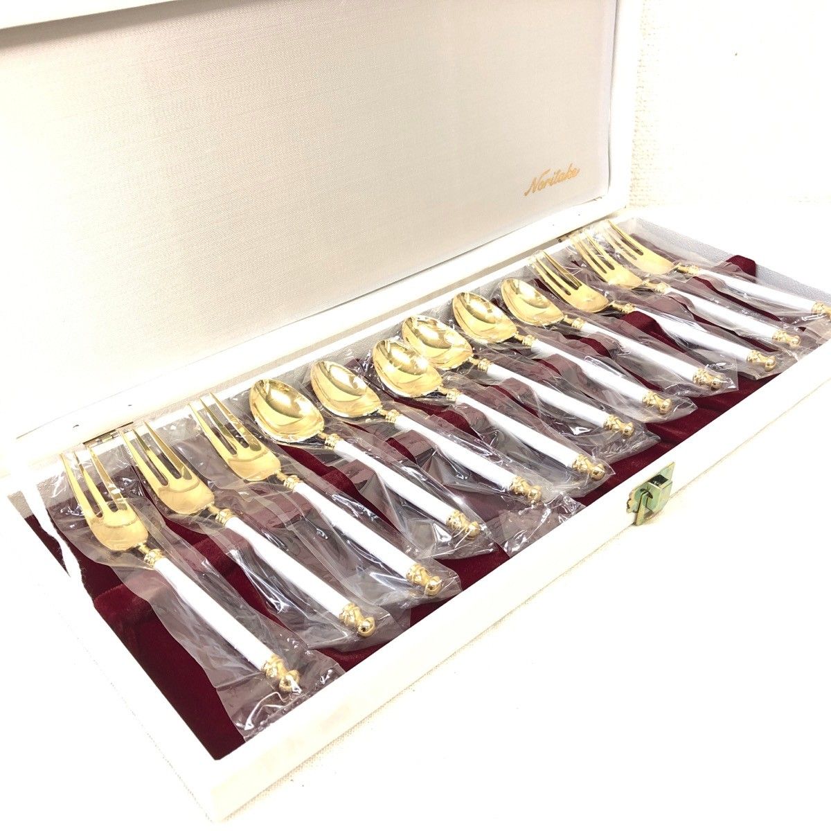 未使用品】Noritake ノリタケ アルミナ磁器ハンドル ティースプーン