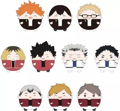 ぬいぐるみマスコット 全10種セット ハイキュー!! ふわコロりんスペシャル