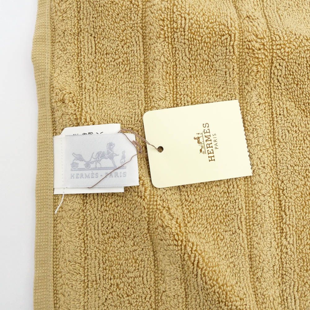  名東 エルメス カレ タオル 32 ラビリンス ベージュ系 サブレ コットン 小物 雑貨 その他 ウォッシュタオル タオル