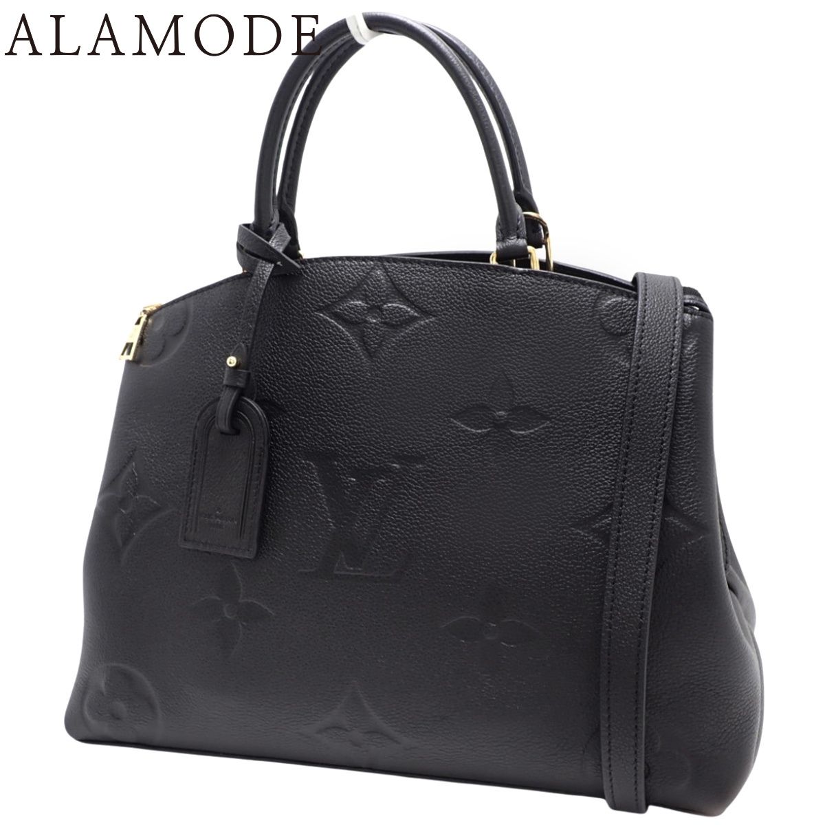 LOUIS VUITTON(ルイ・ヴィトン) モノグラム・アンプラント グラン･パレMM ハンドバッグ 2WAY ショルダー 肩掛け トート モノグラムアンプラント ノワール ブラック黒 ゴールド金具 M45811 レディース 40802159245【中古】【アラモード】 LOUIS VUITTON(ルイ・ヴィトン) モノグラム・アンプラント グラン