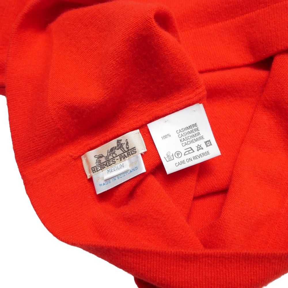 HERMES エルメス セーター サイズM 総カシミヤ ニット モックネック