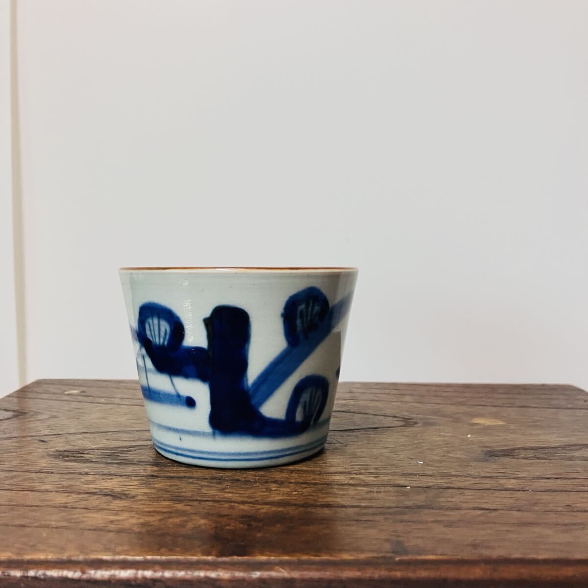 蕎麦猪口 3ケ 染付 江戸 風景 山水 向付 古伊万里 古伊万里 蕎麦猪口 – 逢季荘