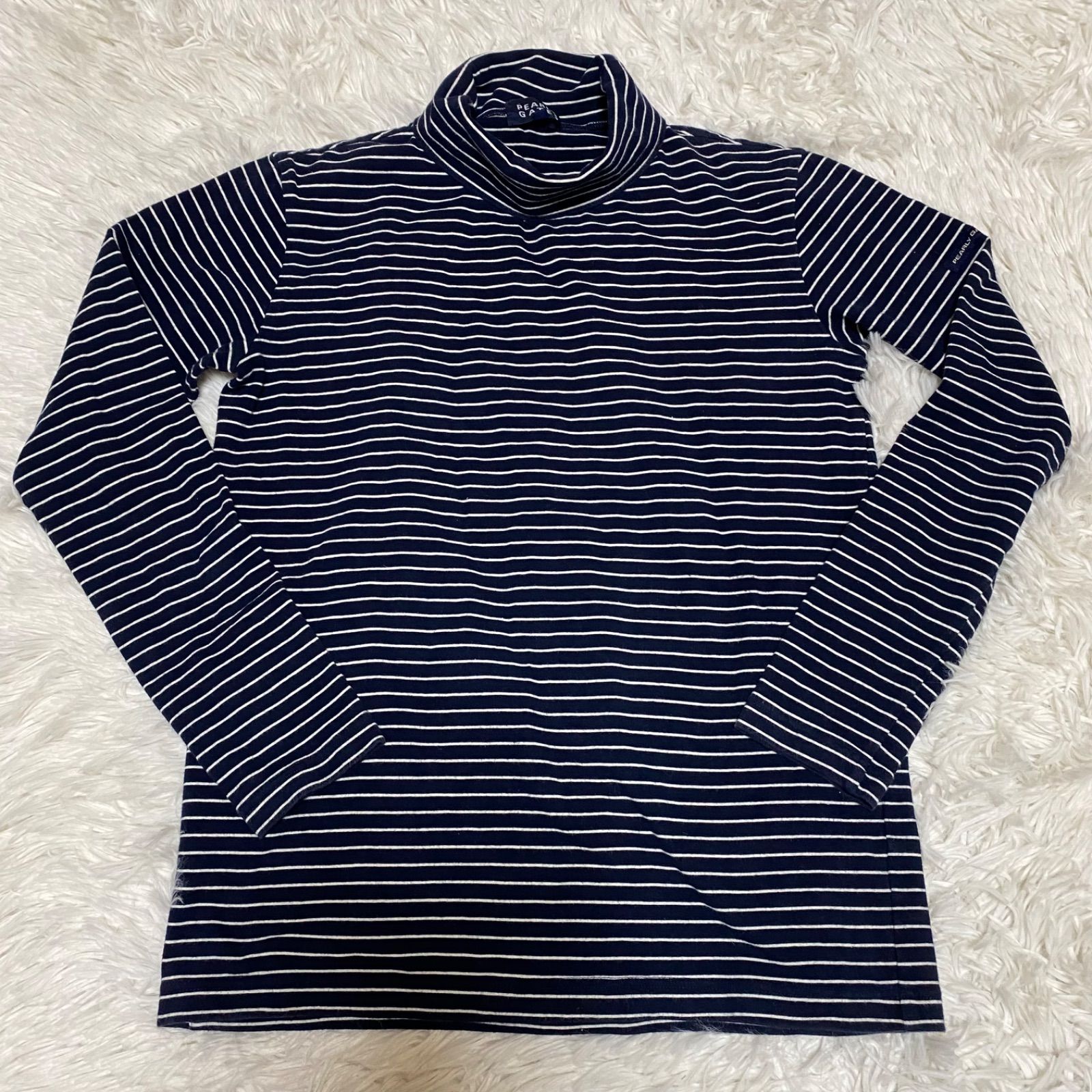 Pearly Gates パーリーゲイツ ボーダー タートルネック カットソー