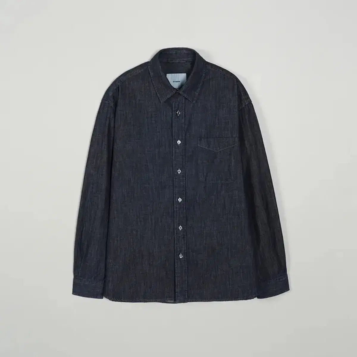 インザロウ ウォッシュド デニム シャツ ブルー|ブラック 3 サイズ