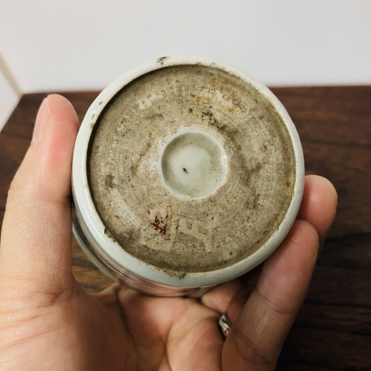 江戸後期 伊万里系 染付 山水図 蕎麦猪口 そば猪口 酒器 古伊万里様式