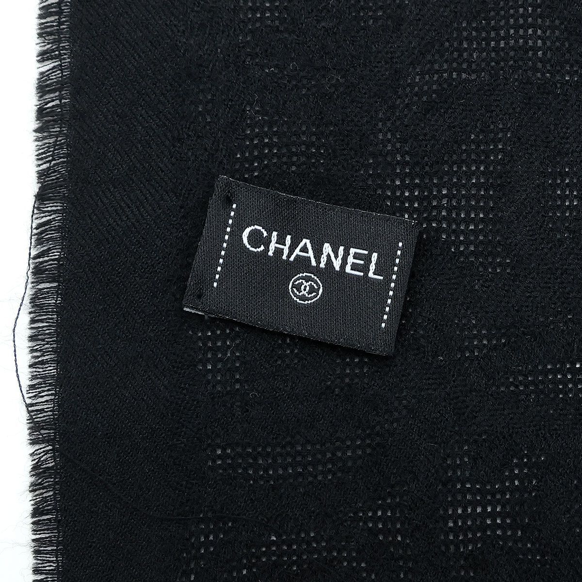 良品 】CHANEL シャネル 大判ストール シャドウ調 ランダム ココマーク