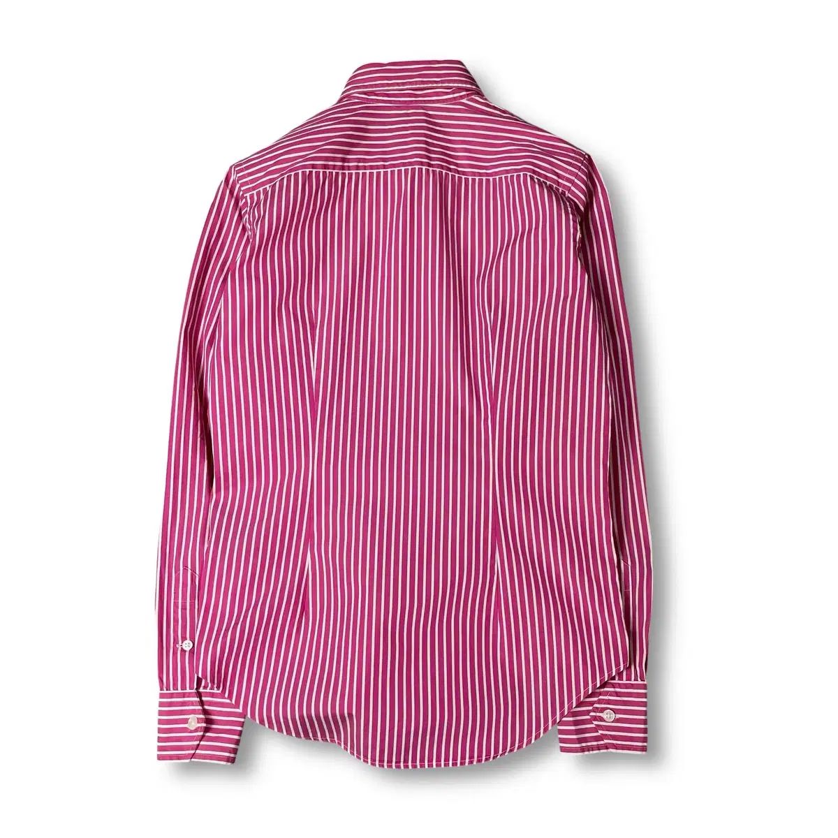 POLO RALPH LAUREN ホットピンク ストライプ 長袖 シャツ 6 カスタム 