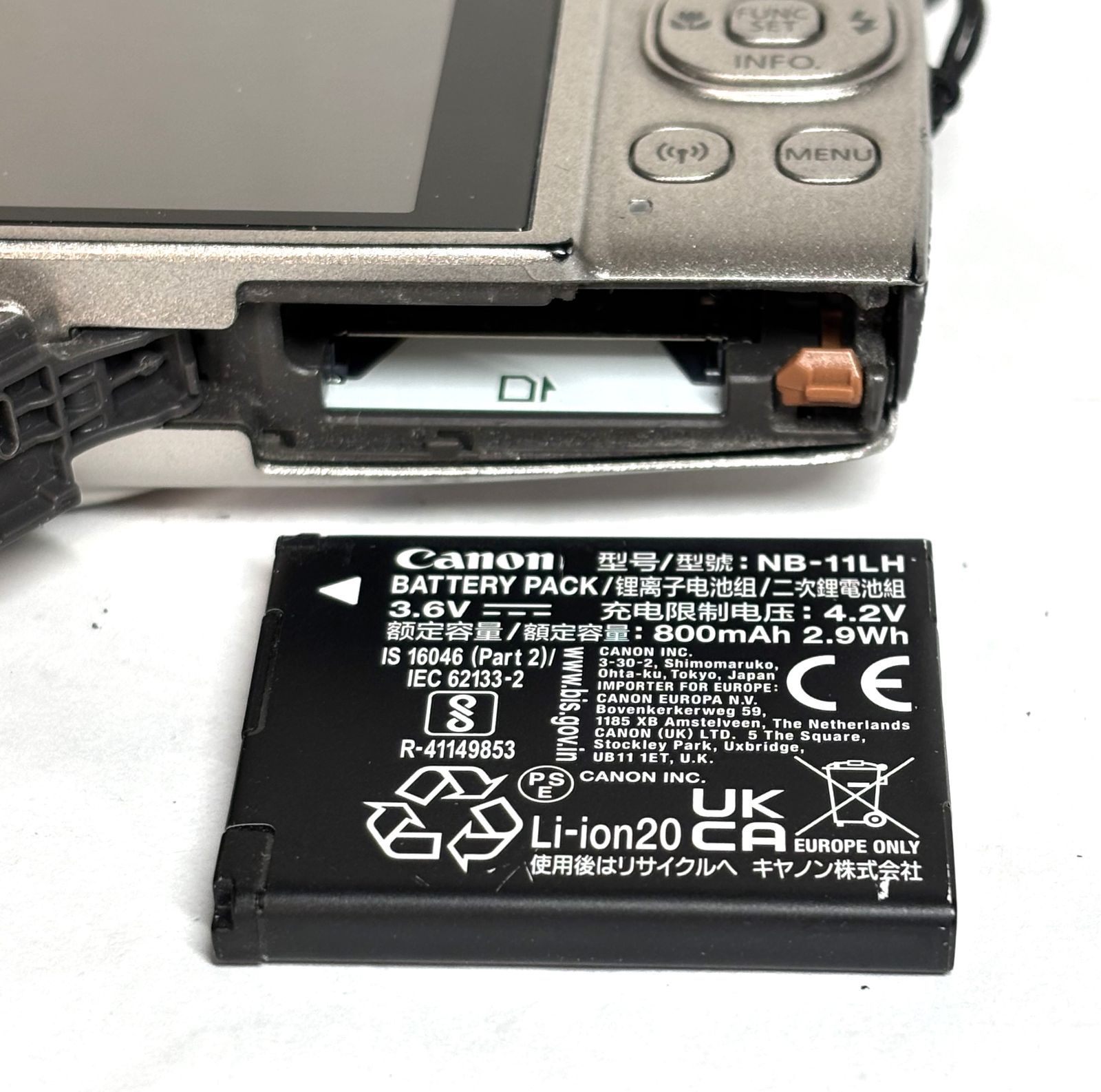 Canon IXY650 20.2MP 12x デジタルカメラ シルバー 日本製 外観美品