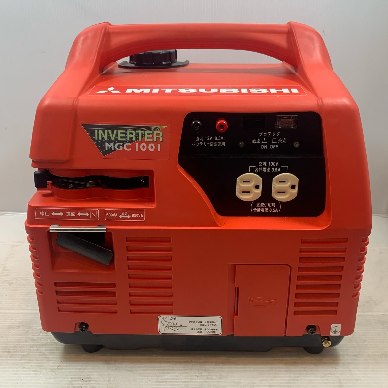 κκ ミツビシ 大型機械 インバーター発電機 4サイクル 000301 MGC 1001 レッド