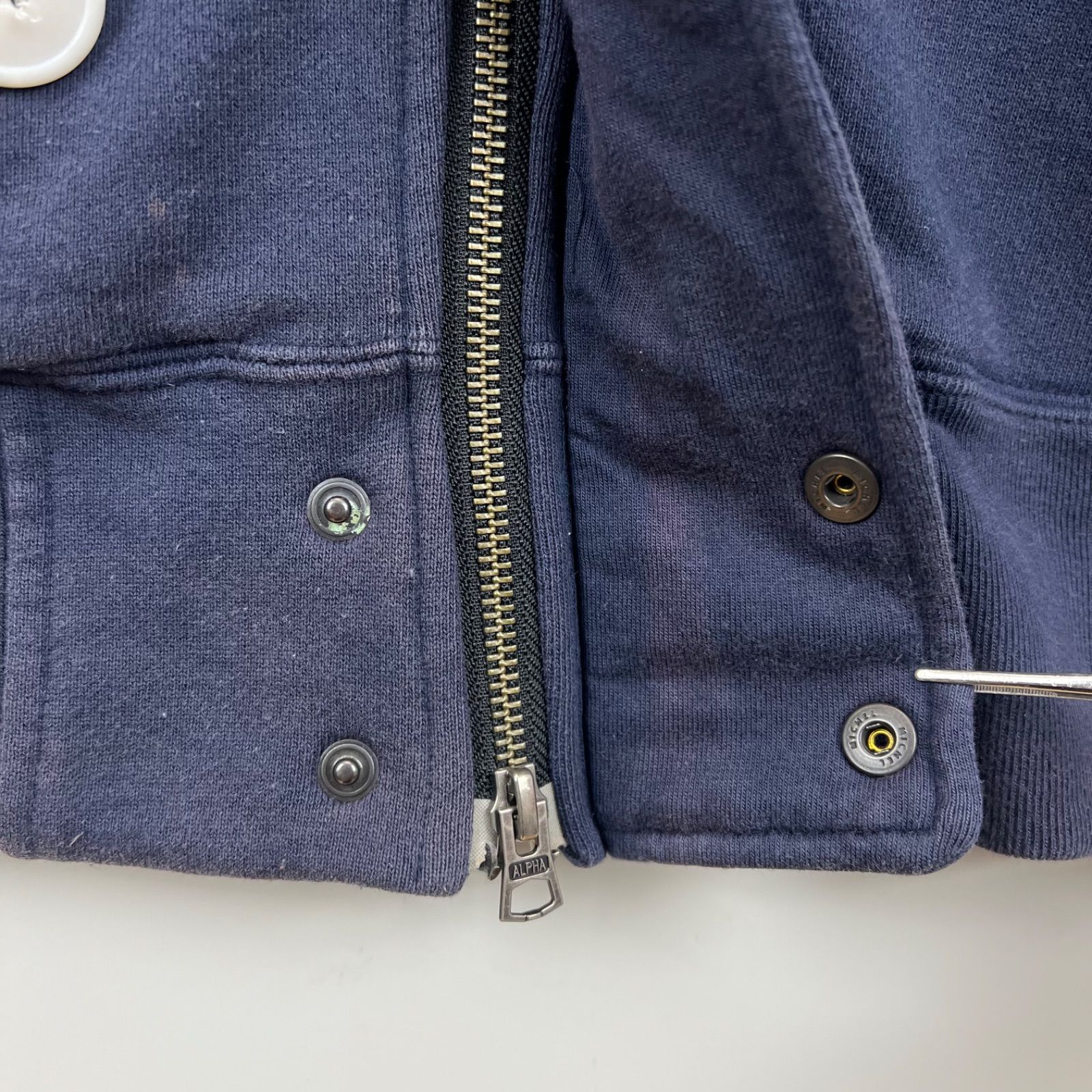 ALPHA INDUSTRIES RAGEBLUE archive y2k BOA hoodie N2B sweat jacket 
