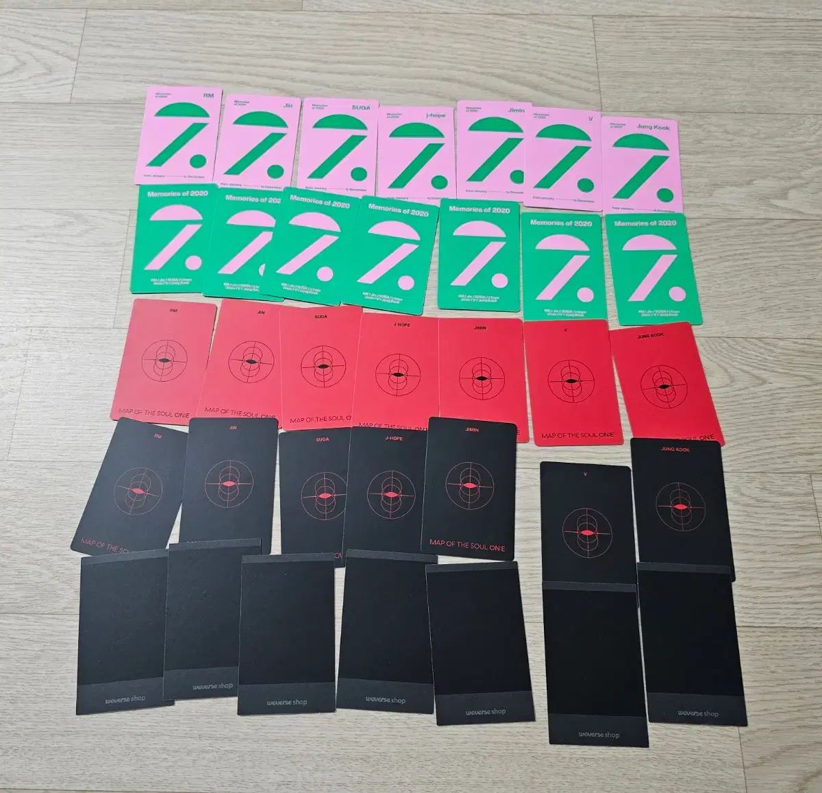 35枚まとめ売り) BTS 2020 MEMORIES MAP OF THE SOUL FESTA ジョングク