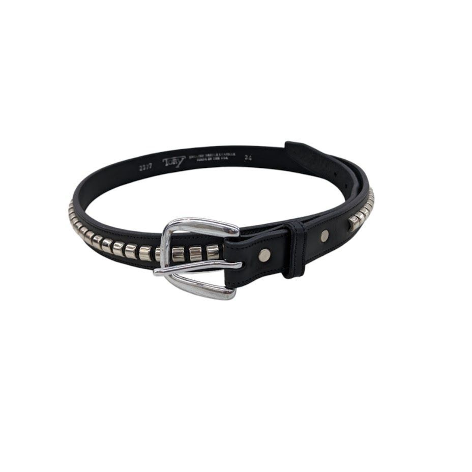 TORY LEATHER BELT トリーレザー ベルト 2377 スタッズ ブラック