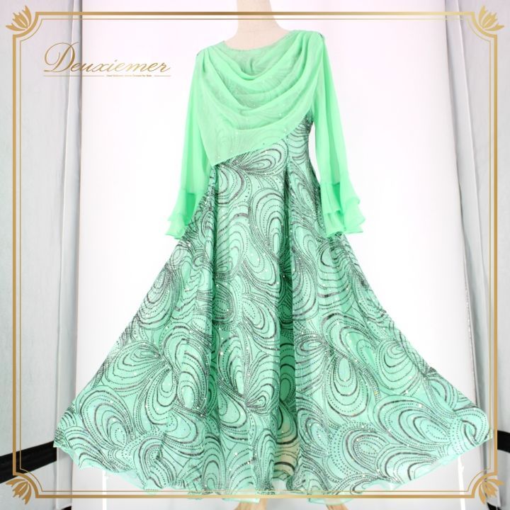 社交ダンス 衣装 スタンダード ドレス ワンピース パーティドレス