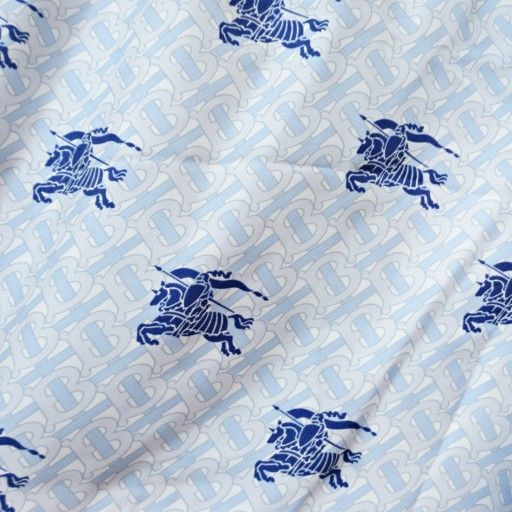 バーバリー BURBERRY タグ付 TBロゴ 総柄 シルク ショートパンツ