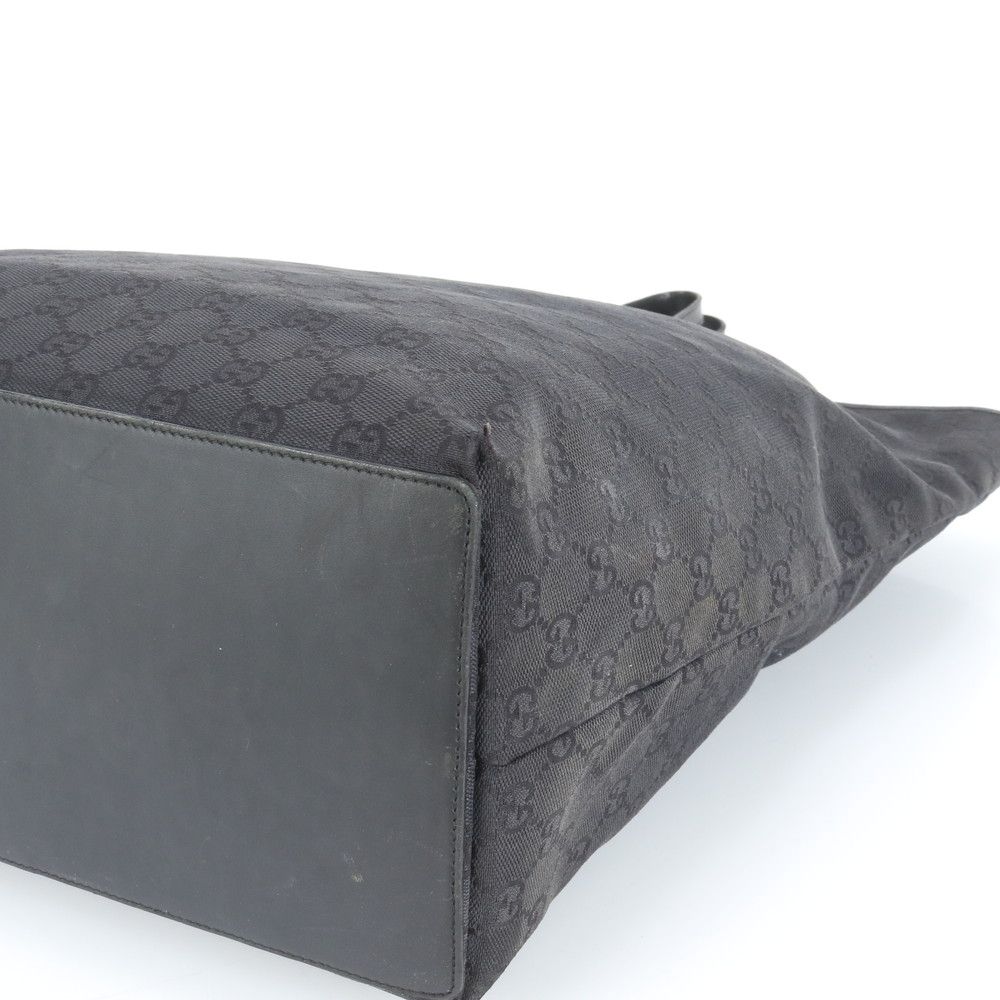 極美品 グッチ GG キャンバス レザー トート バッグ 肩掛け ショルダー