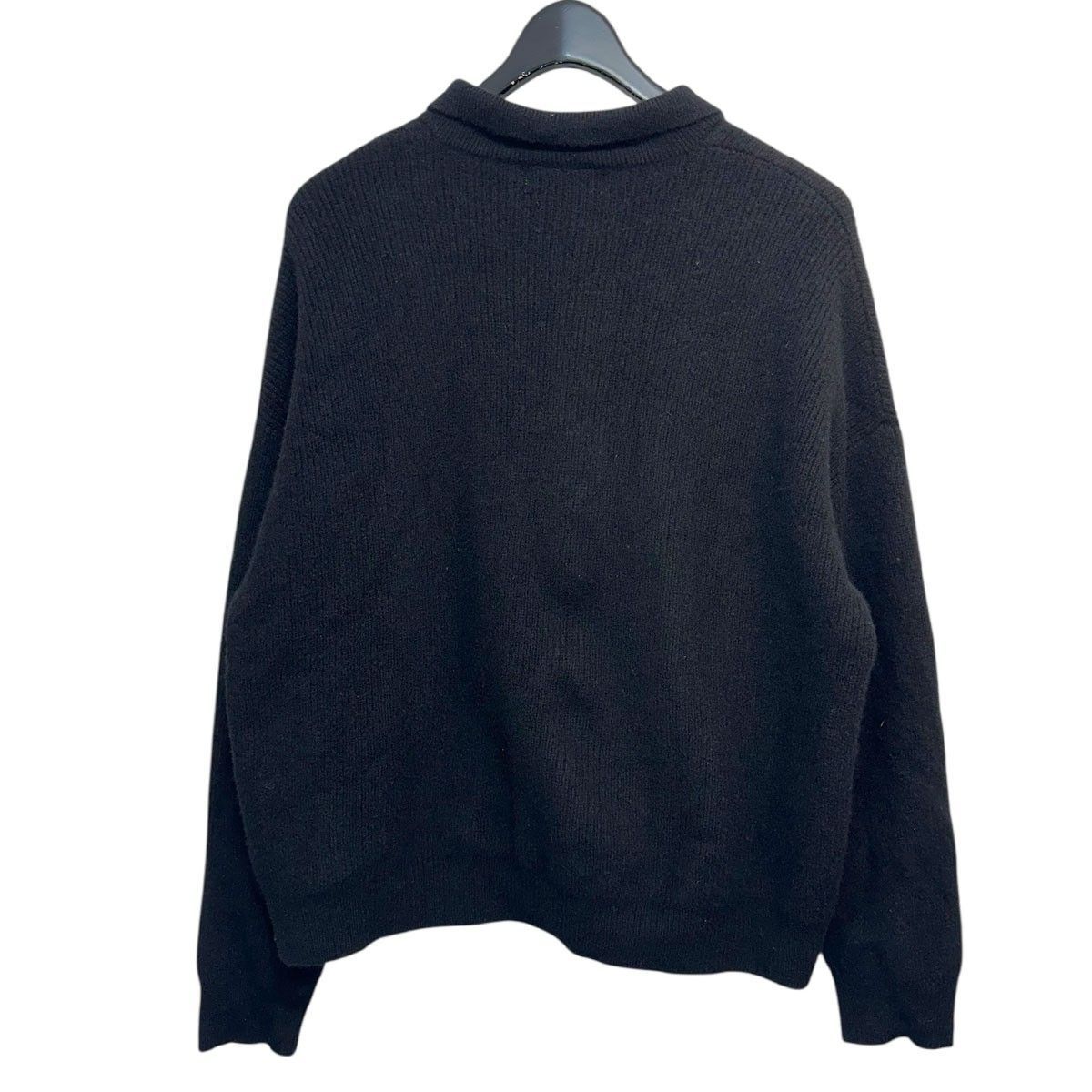 TTT MSW ニットポロシャツ 値下げ交渉可】TTT MSW 24AWジップアップニットポロシャツ（ブラウン