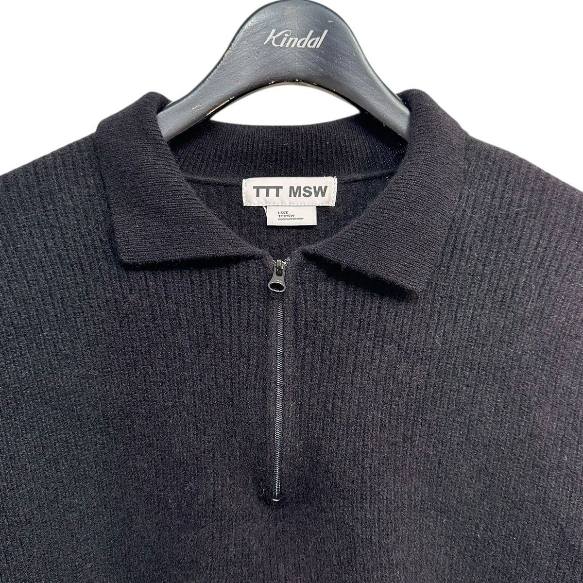 TTT MSW Zip Knit Polo Shirt ジップニットポロシャツ TTT-KN03
