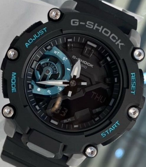 腕時計 メンズ Gショック 2200型 クォーツ ケース幅45 mm ポリウレタンベルト グレー|ブラック色 G-SHOCK