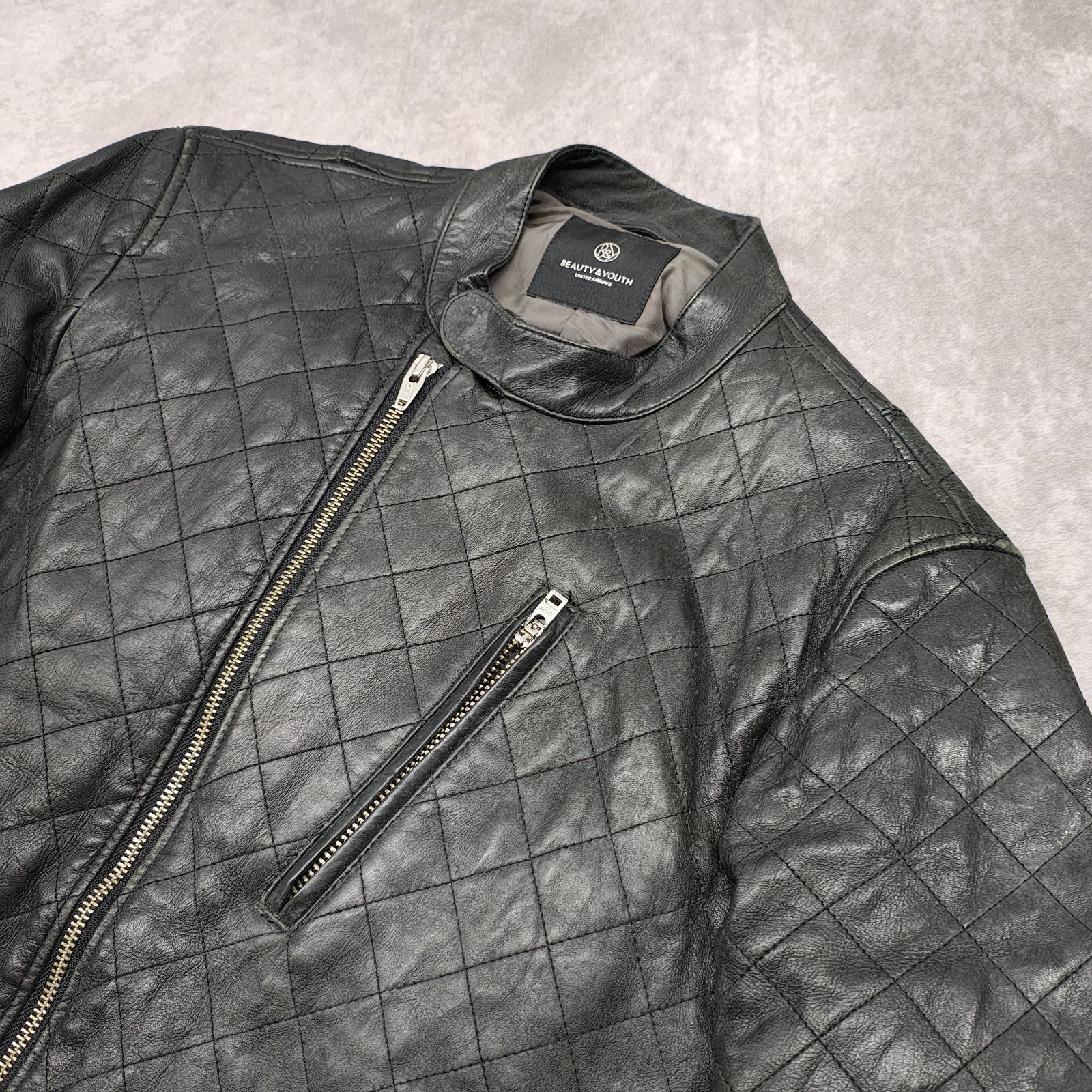 ユナイテッドアローズ Lサイズ キルティングシングルライダース