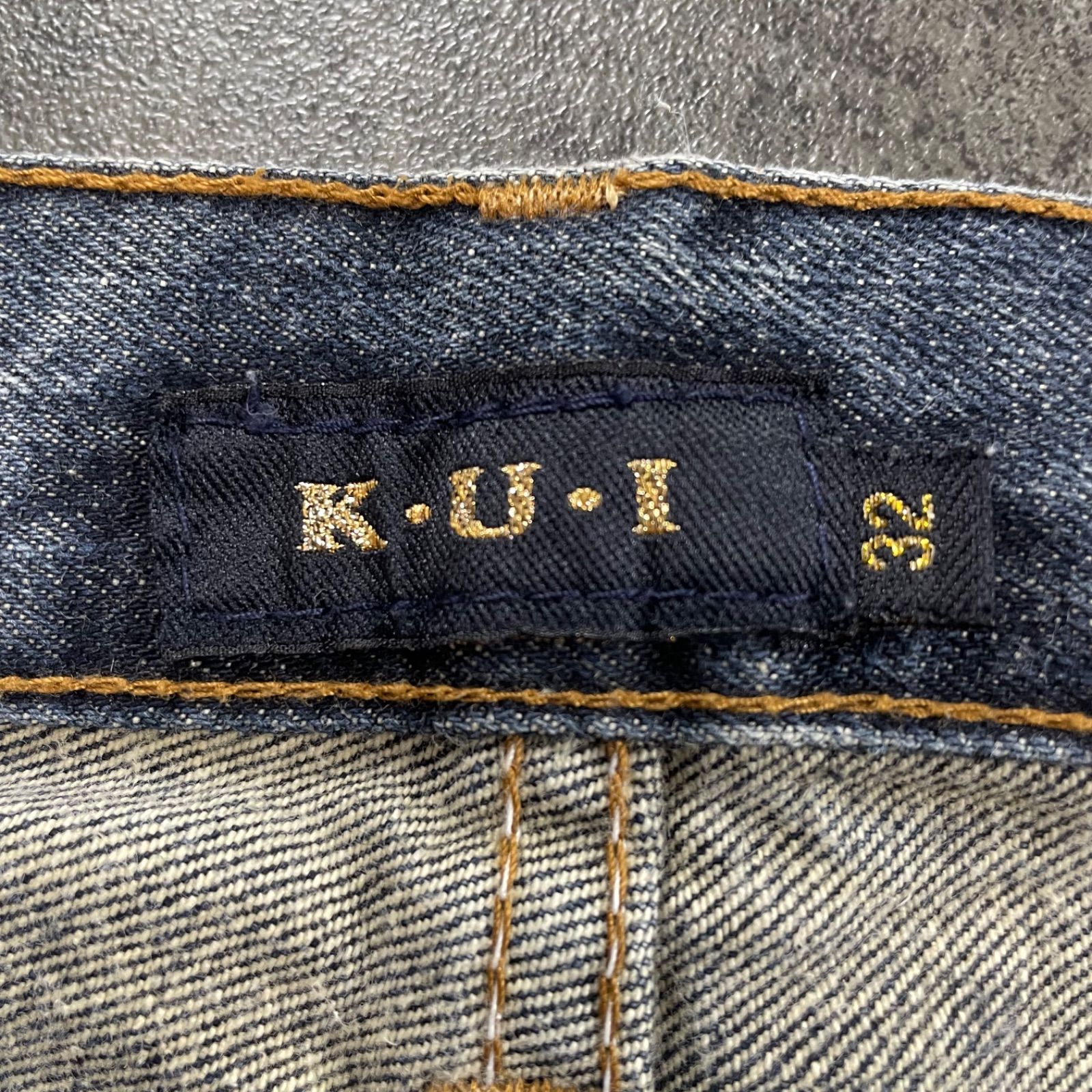 K・U・I Denim Damage Jeans Y2K Japanese Label お兄系 デニム