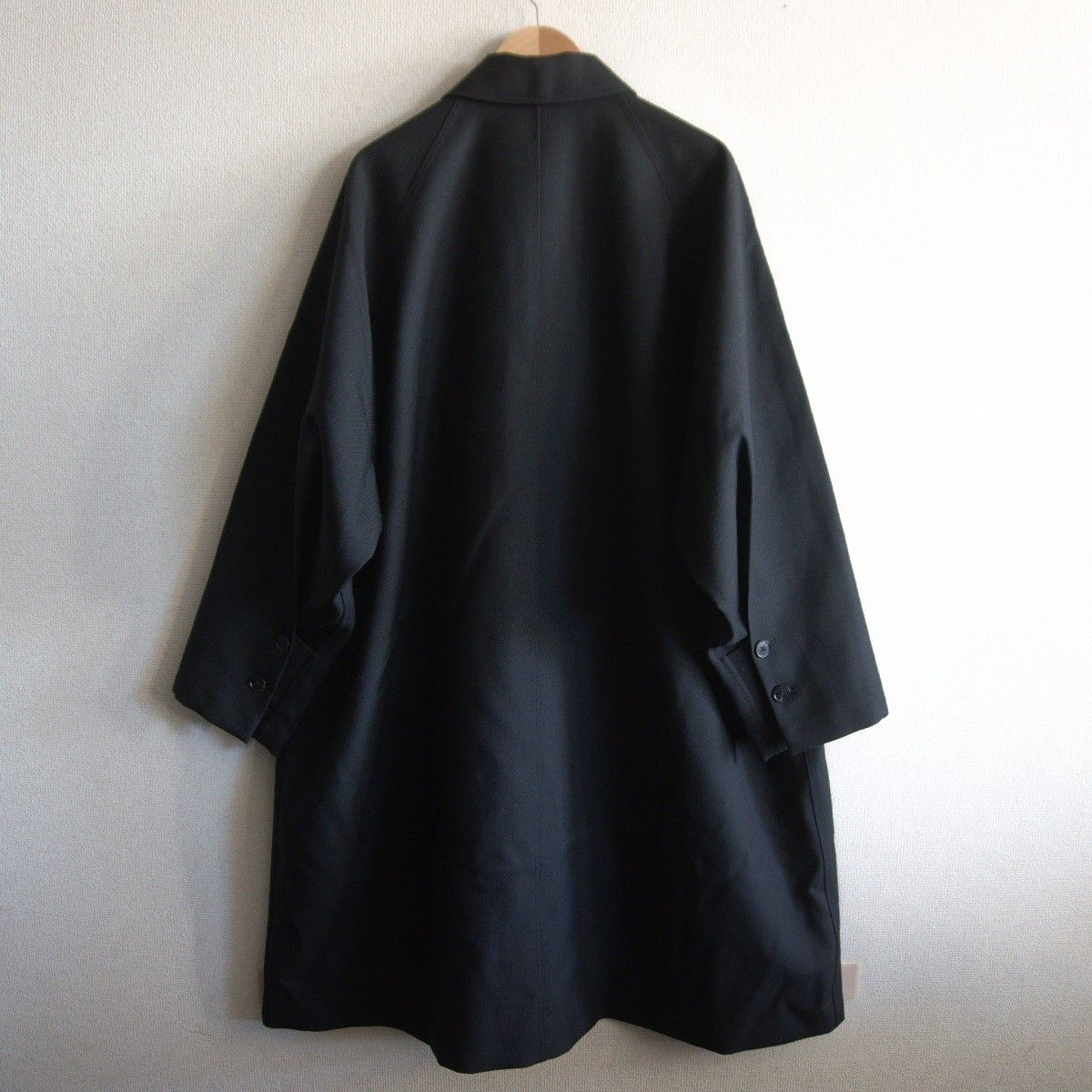 美品】 JIL SANDER 【ウールギャバジン ステンカラー コート】48 
