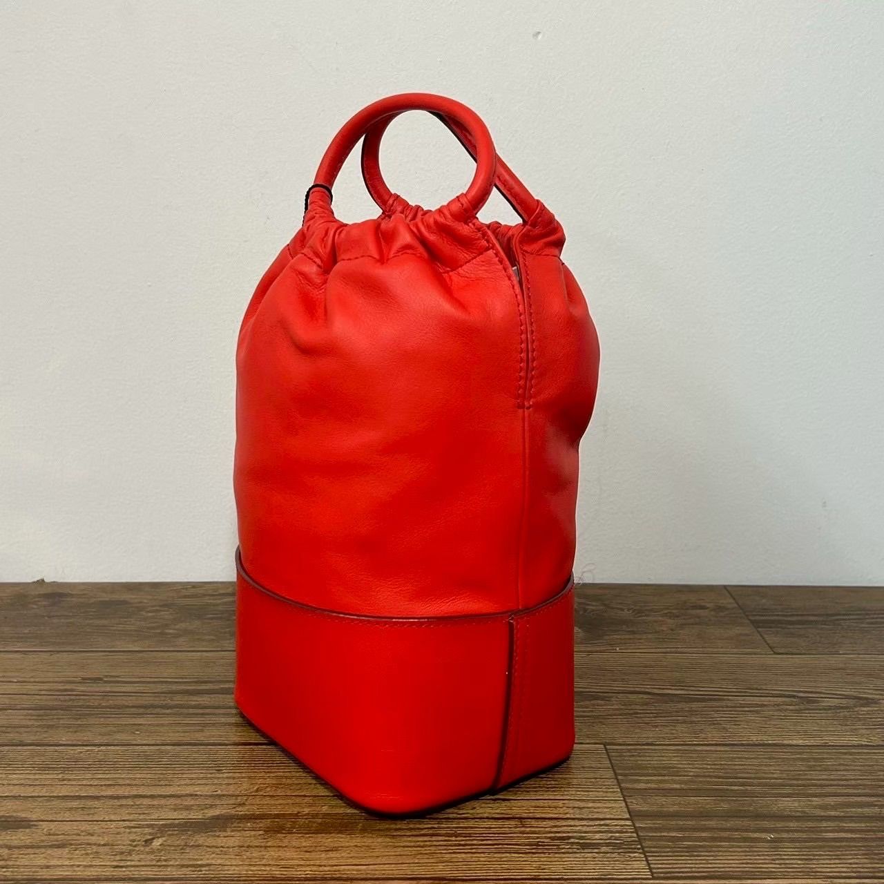 タグ付き未使用品】オルセット ORSETTO 巾着 赤 RED ショルダー - メルカリ