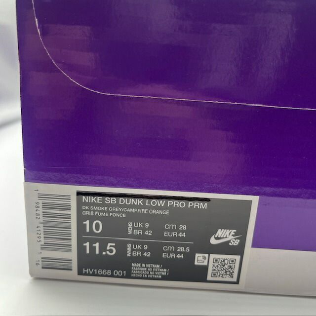 NIKE SB 2025 DUNK LOW PRO DARK SMOKE GREY SIZE-28.0 cm HV 1668-001 ナイキエスビー ダンクロープロ ダークスモークグレー スニーカー スニーカー 靴