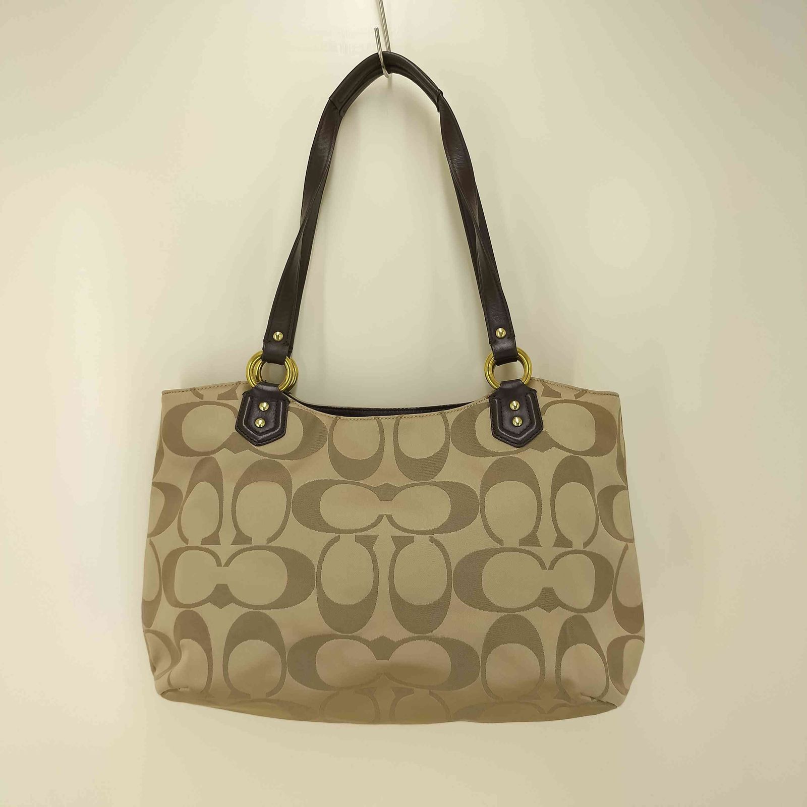 コーチ COACH シグネチャー モノグラム トートバッグ レディース 表記