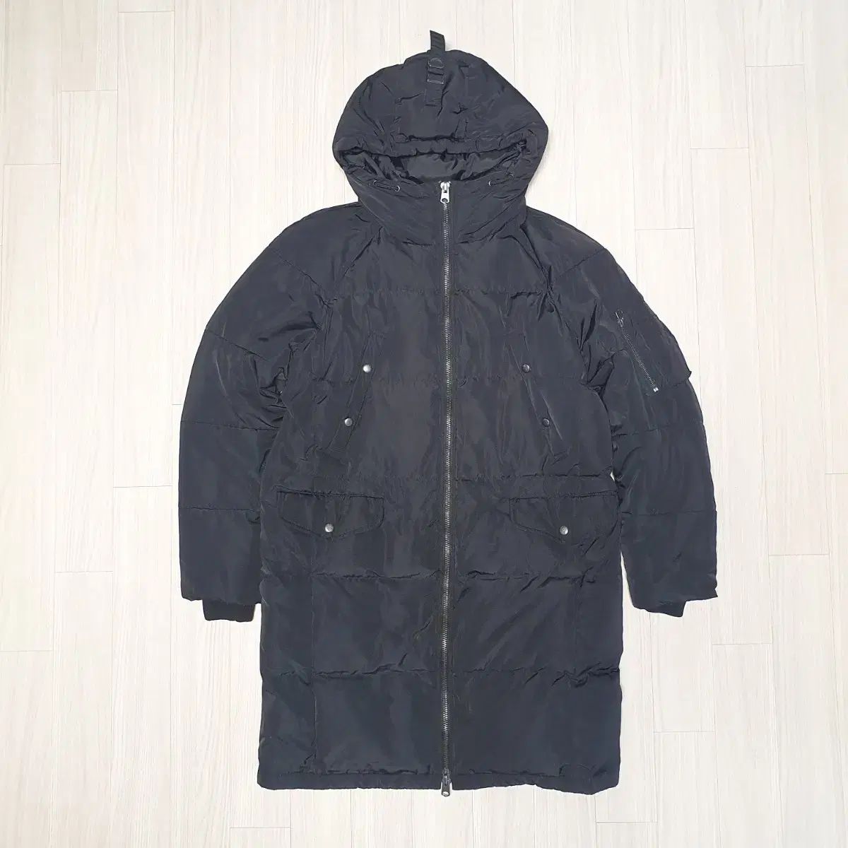 GIORDANO ジョルダーノ ダウンジャケット ロング丈 ブラック M