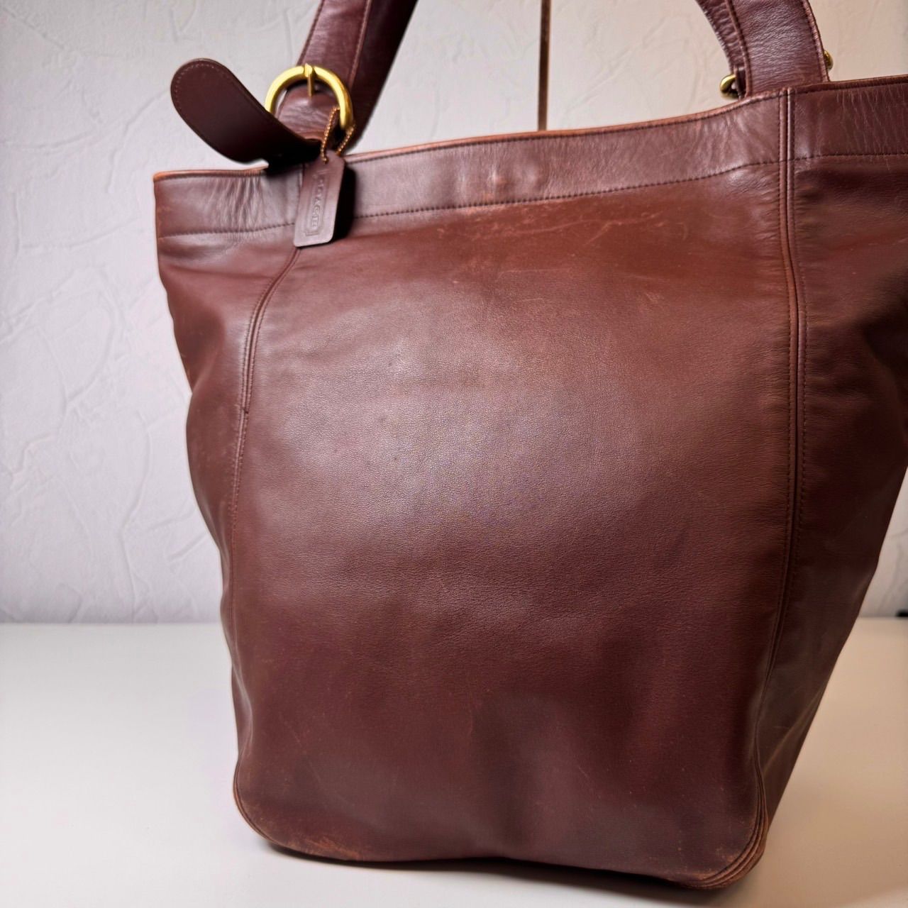 USA ✨BCランク COACH old coach vintage coach Tote bag brown glove 
