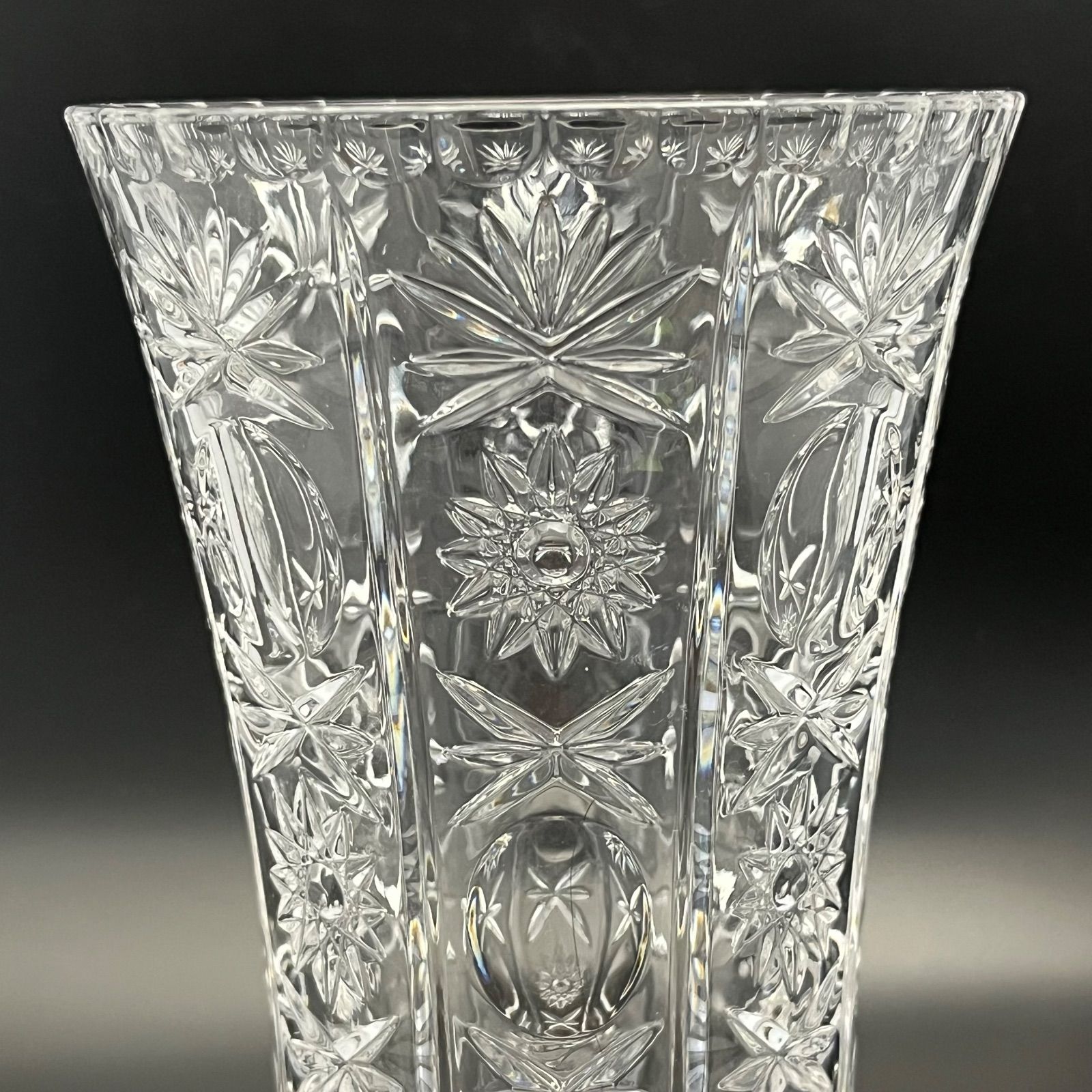 ◼︎美品◼︎【BOHEMIA ボヘミア】クリスタルガラス フラワーベース