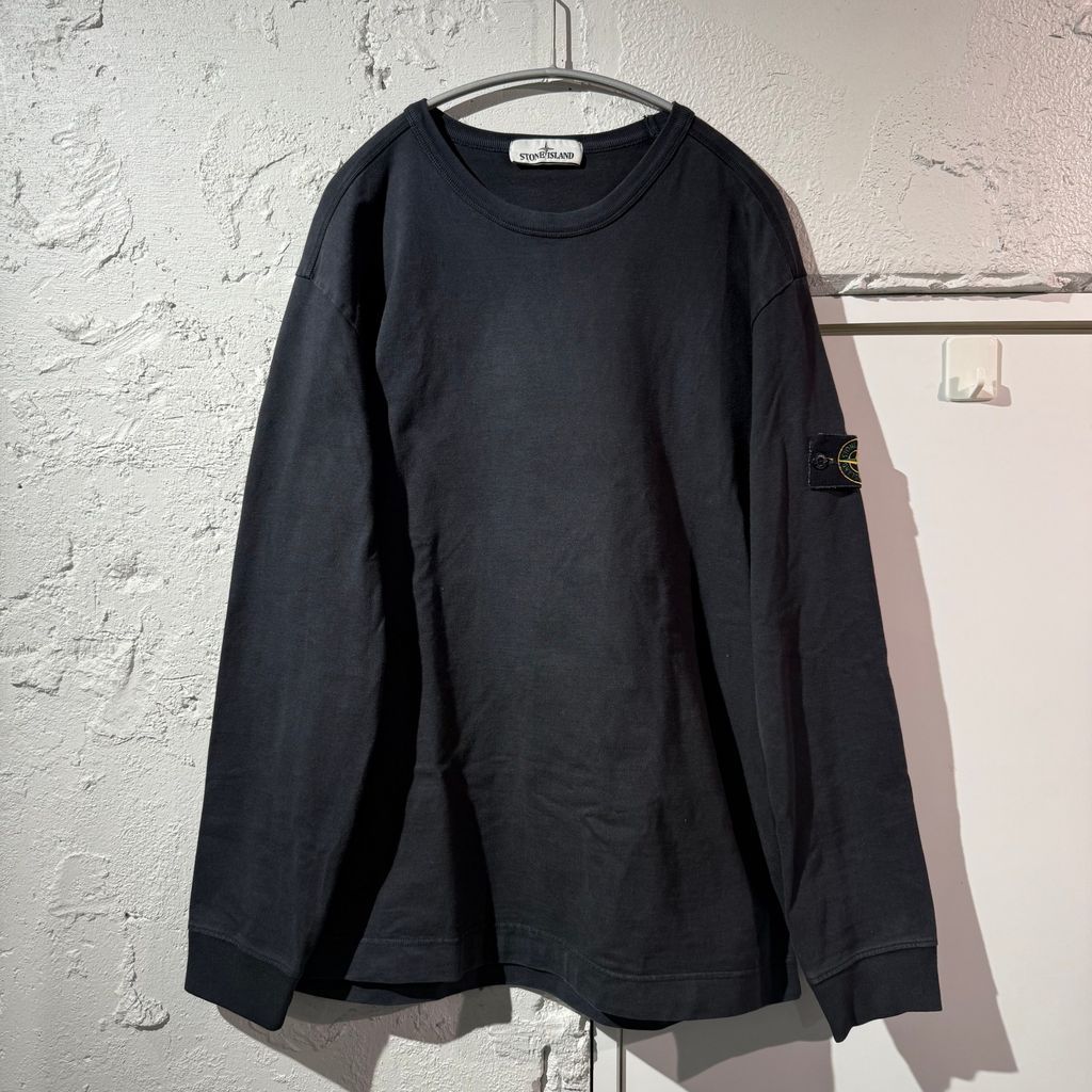 STONE ISLAND ストーンアイランド 20 AW Heavy Weight L|S T-Shirt 長袖Tシャツ ロンT ブラック系 size XL 表参道B 01