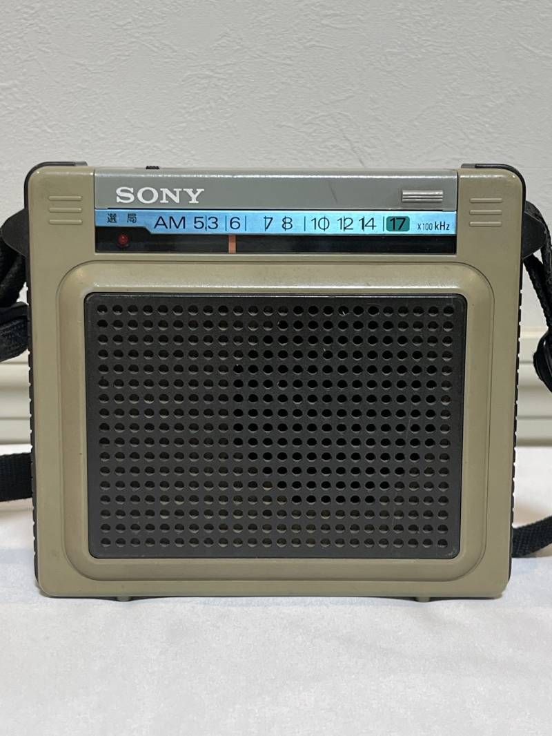 SONY AMラジオ ポータブルラジオ ICR-S71 音出し確認ok! - メルカリ