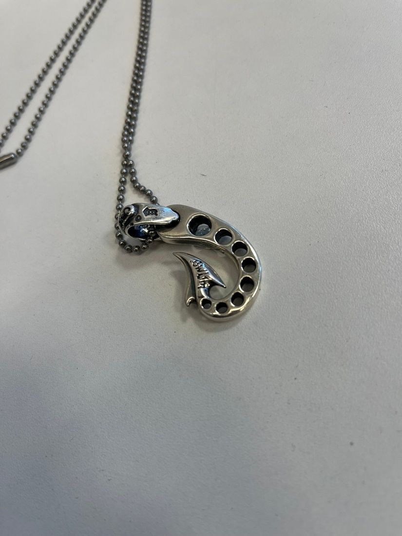 希少 美品BWLビルウォールレザー ネックレス 25周年限定品 チューブ　箱付 BWLビルウォールレザー ネックレス 25周年限定品 チューブ 箱付