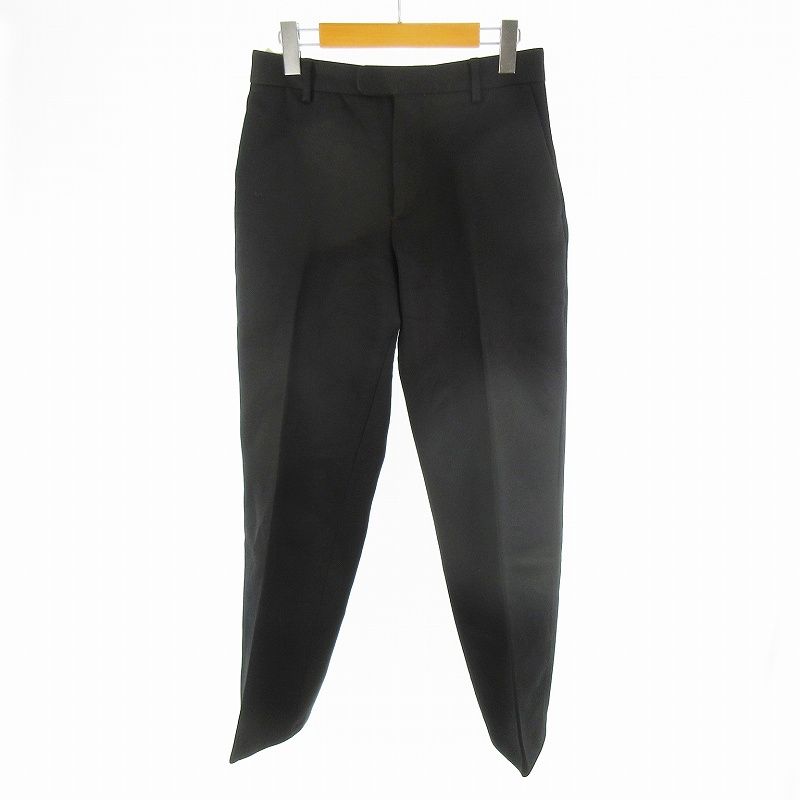 マルタンマルジェラ 4 Martin Margiela 2017 パンツ スラックス 無地 44 黒 ブラック ボトムス 株 スタッフインターナショナルジャパン