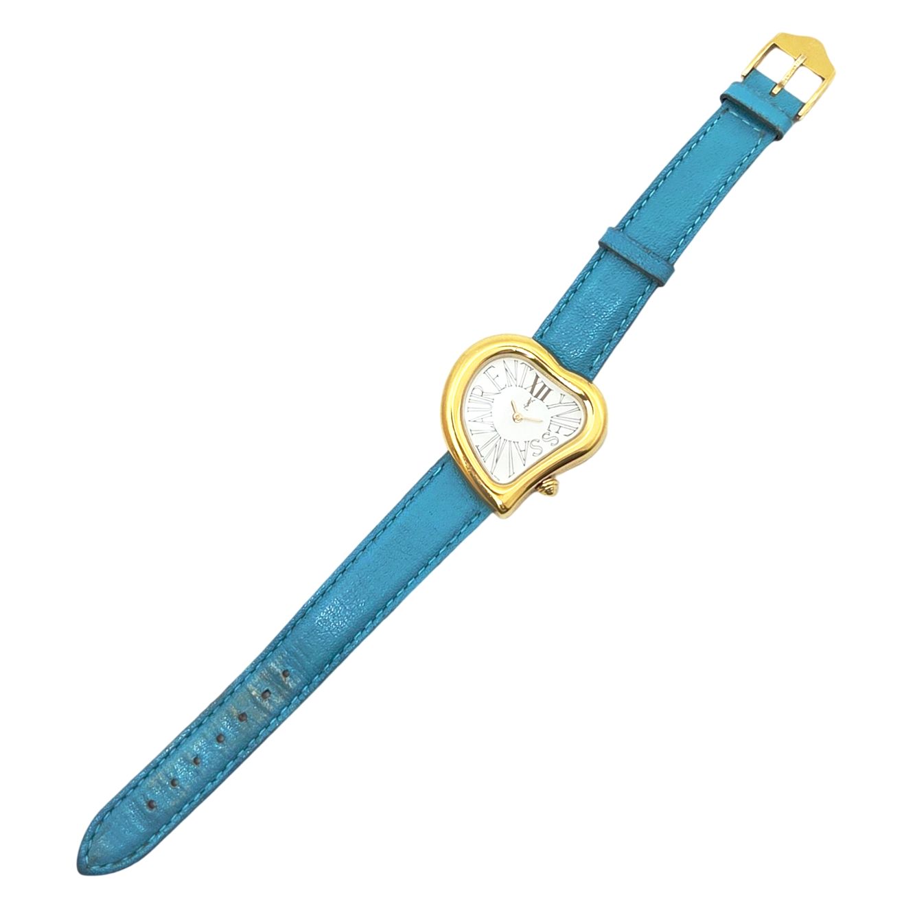 中古】YVES SAINT LAURENT イヴサンローラン 腕時計 クオーツ ハート型